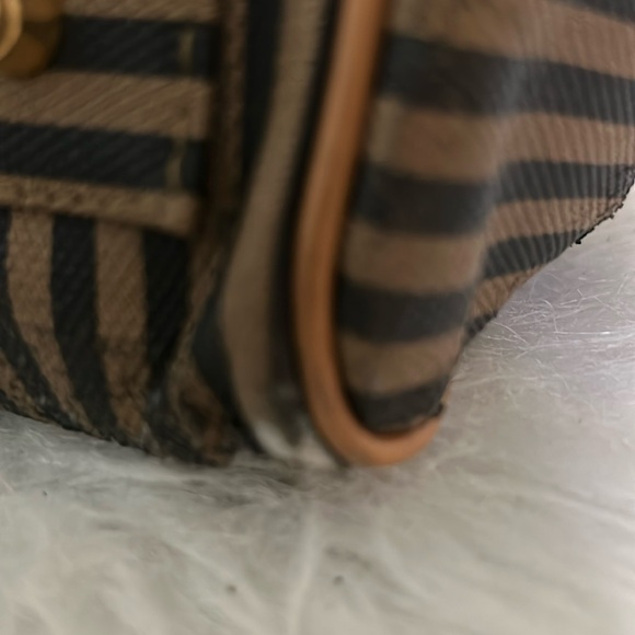 FENDI VINTAGE AUTHENTIC CANVAS SATCHEL - Picture 8 of 16